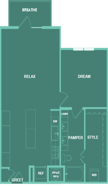 Lenox Park Apartments in Austin, Texas A6 Floor Plan